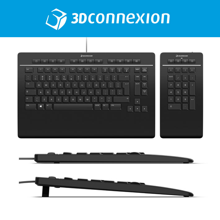 Literatuur Regan optillen Keyboard Pro met Numpad | 3Dconnexion | CADexpress Webshop